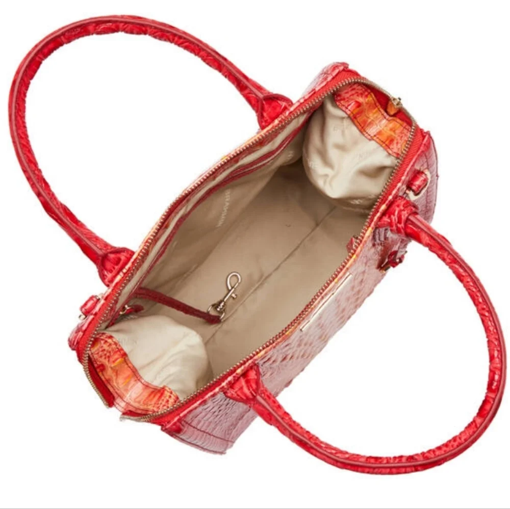 NWT🌺 Brahmin Small Caroline Infusion Ombre Melbourne Leather bag